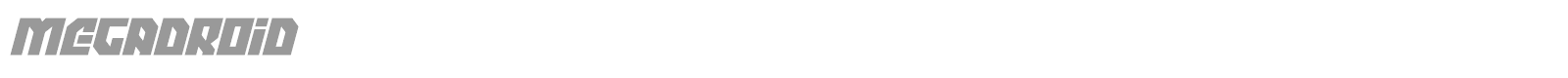 Megadroid font preview